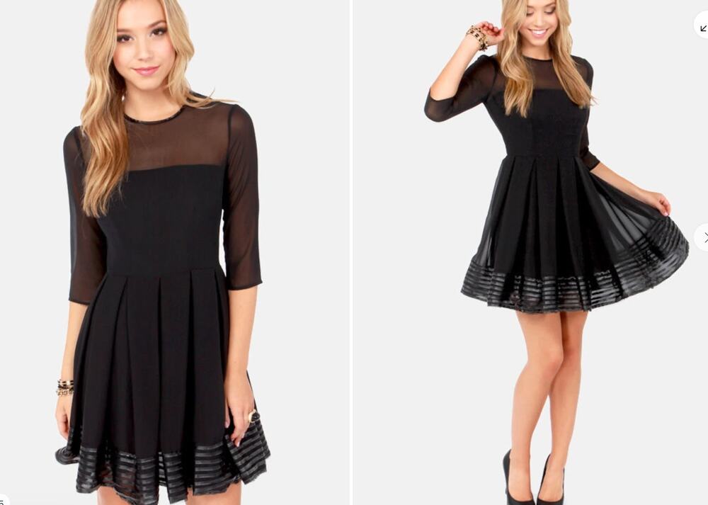 BB Dakota India Black Dress Size 6